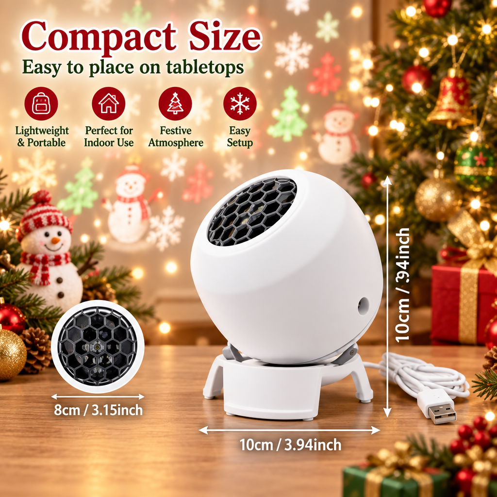 Compact Size Christmas Projector