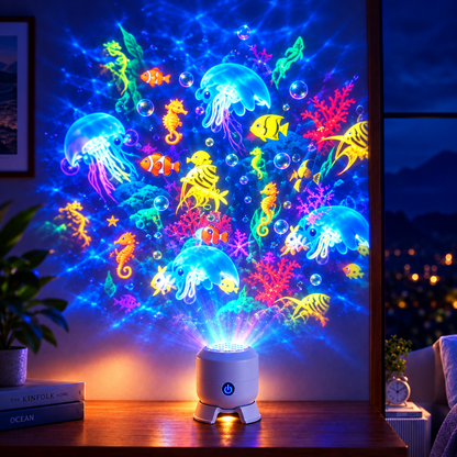 Ocean Pattern Projector - Vivid